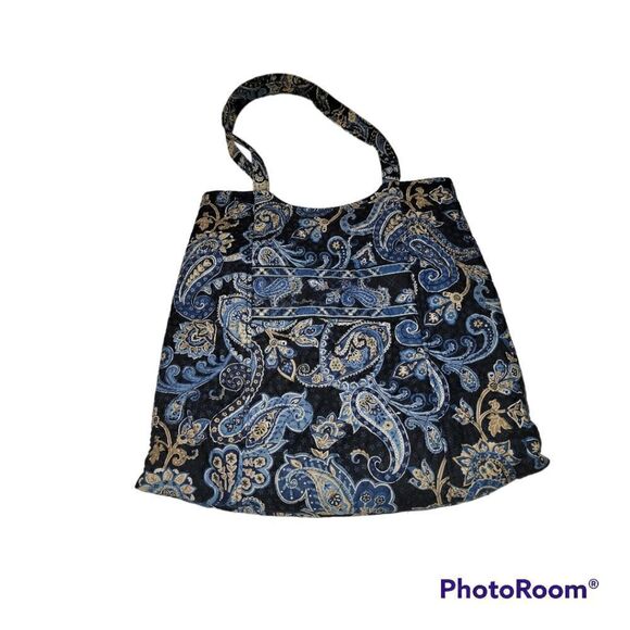 Vera purse - retired Windsor Navy pattern Tote Style Pocketbook - Picture 1 of 5